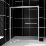 SHOWER DOOR FOR BATHTUB SOFT CLOSE 60" WIDE 57-3/8" HIGH - B0952P213