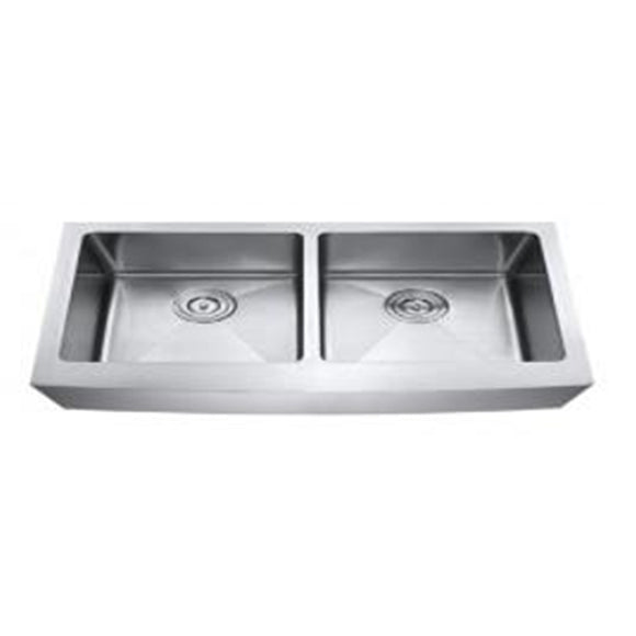 Apron Kitchen Sink Double Bowl 50/50 Stainless Steel 16 Gauge #AP3322D-A