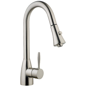 Kitchen Faucet Stainless Steel Brushed Nickel with single lever pullout #N88402-BN