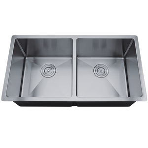 Undermount Kitchen Sink Stainless Steel 18 Gauge Double Bowl #RD3219-D