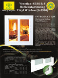 Venetian SESS R-5 Horizontal Sliding Vinyl Window (S-3900)