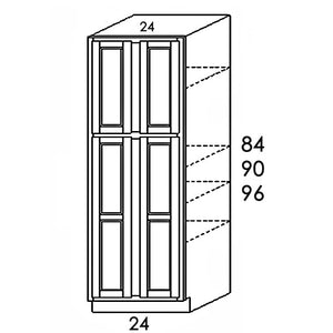 PANTRY CABINET 4 DOORS PC3084 30"WX84"HX24"D