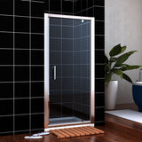 ONE PANEL PIVOT SHOWER DOOR 30 IN WIDE - 30"W X 72"H, 3/16" - A0706P1-PD30