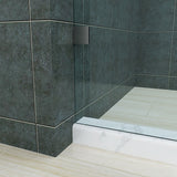 FULLY FRAMELESS GLASS SHOWER DOOR WITH SIDE PANEL - 3 PIECE - BP05L3